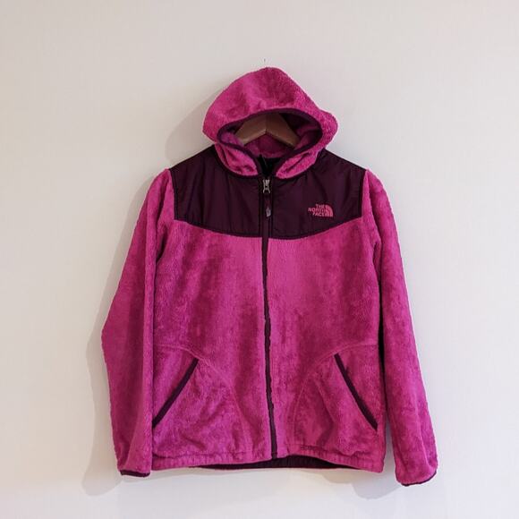 The North Face Fleece Pink Purple Size XL/18 Full Zip Jacket Coat